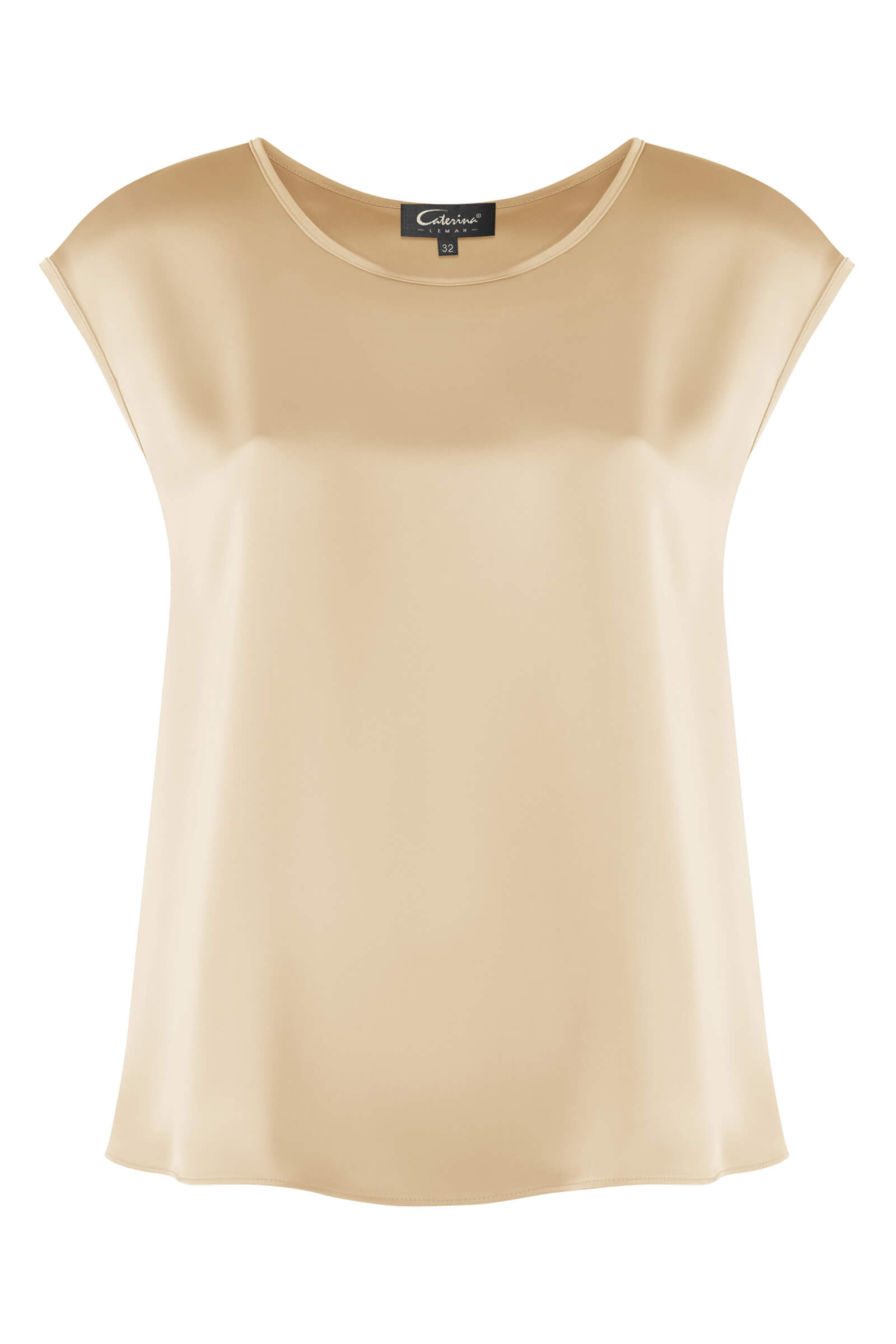 Топ из поливискозы Цвет Бежевый