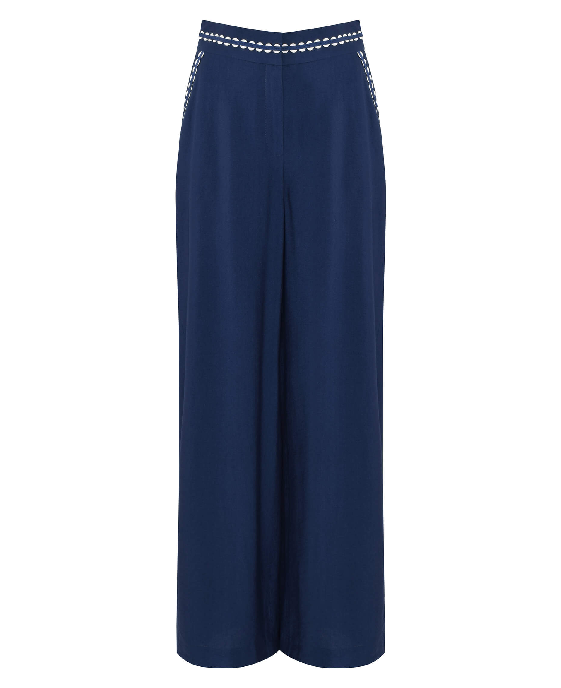 Брюки с контрастной окантовкой Цвет Синий