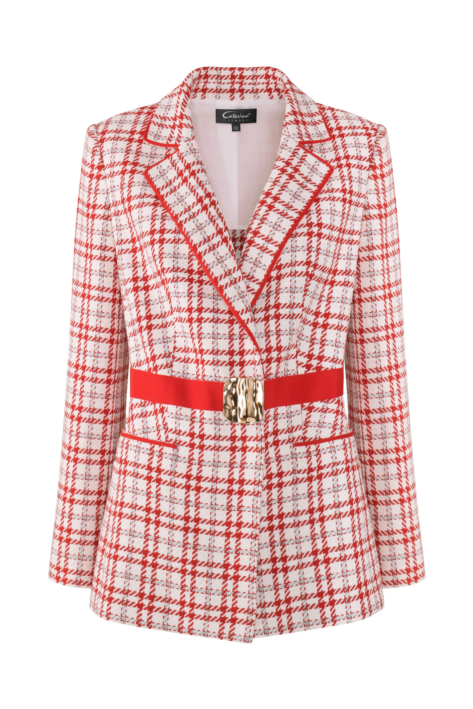 Жакет с поясом Цвет Мультиколор