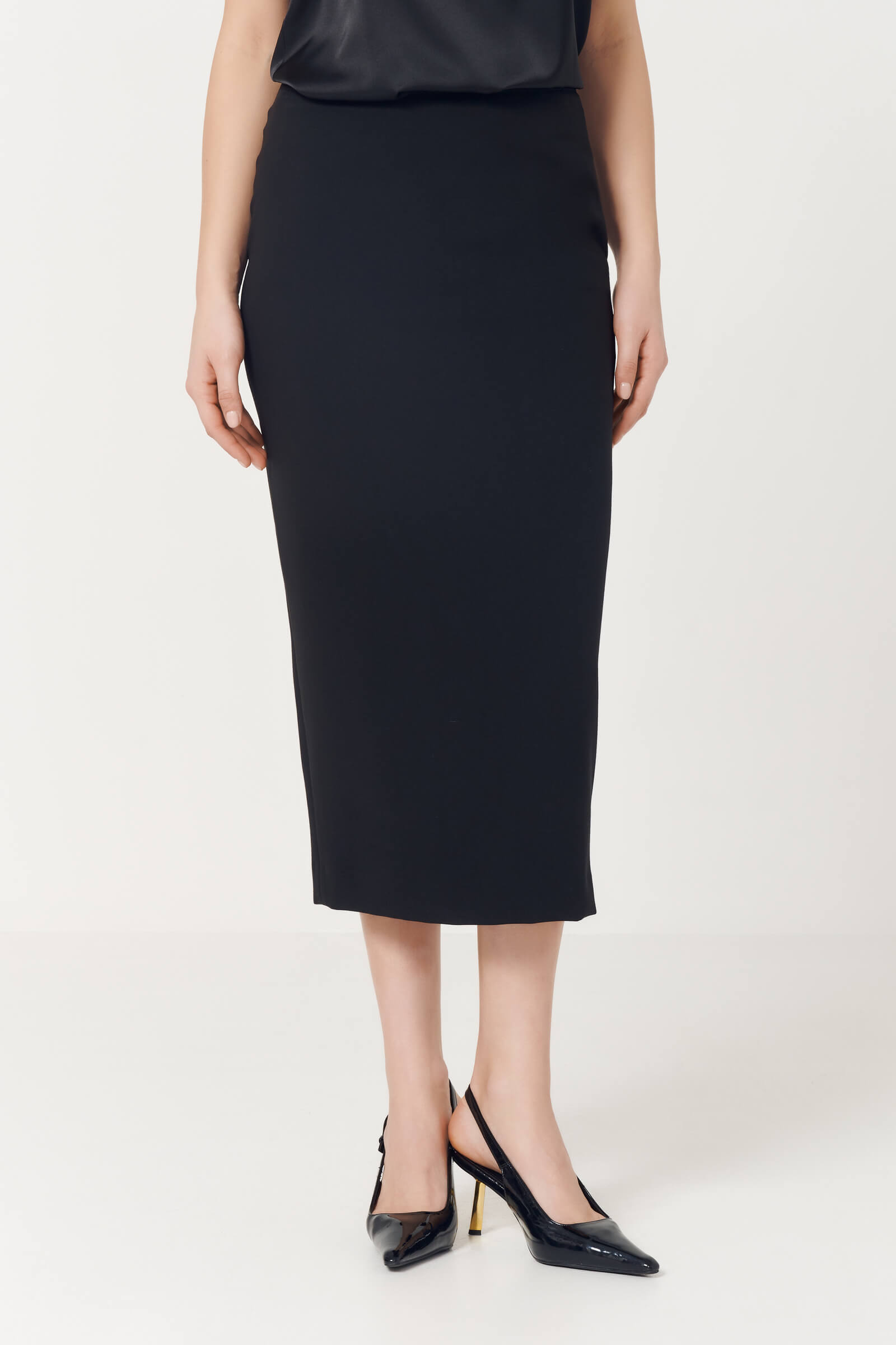 Юбка-карандаш Цвет Черный