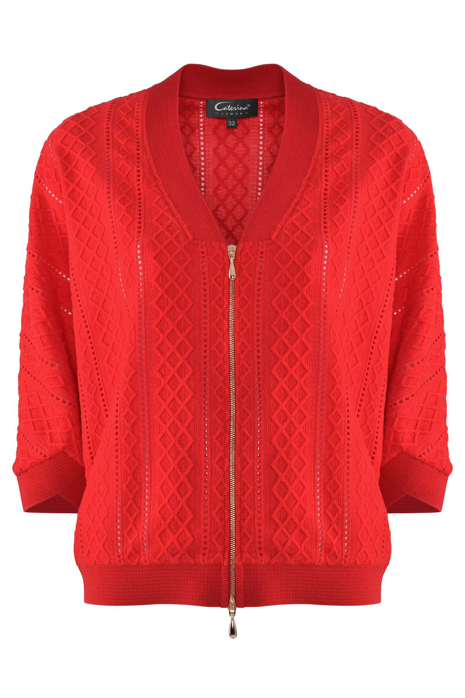 Блузка на молнии Цвет Красный