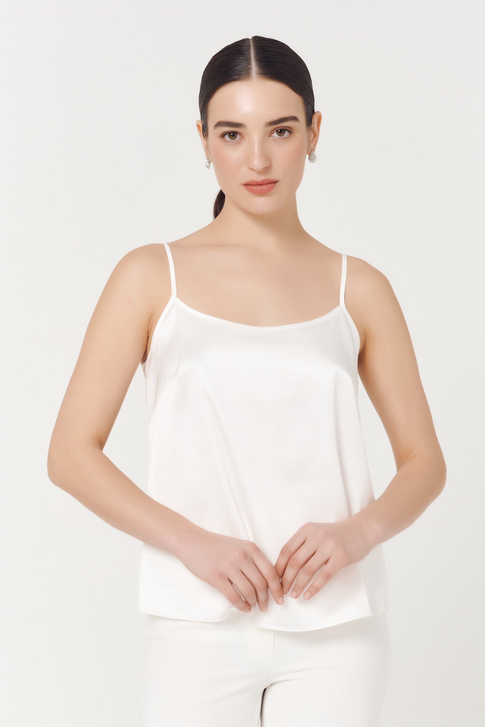 Топ с регулируемыми бретелями Цвет Кремовый