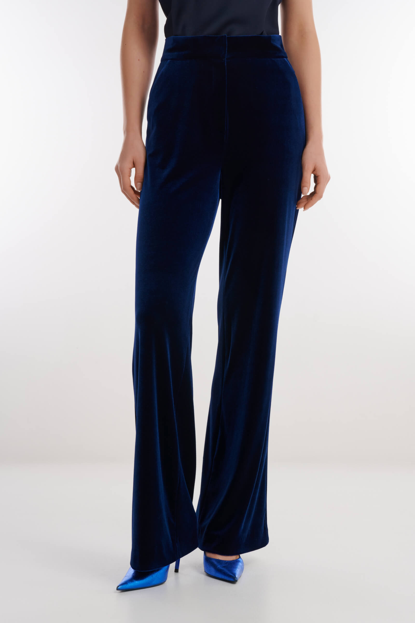 Бархатные брюки Цвет Синий
