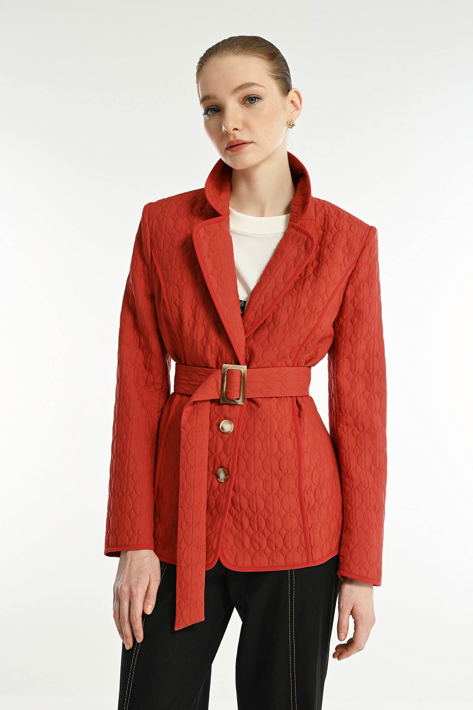 Стеганый пиджак Цвет Красный