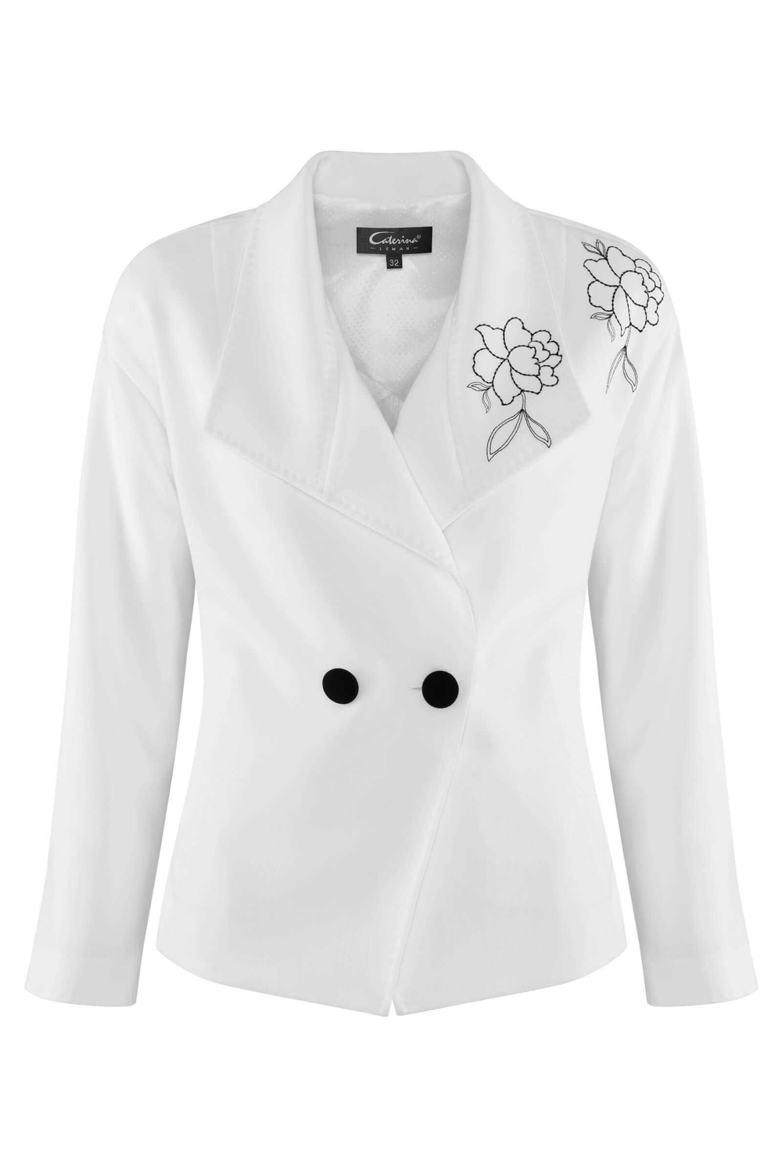 Жакет с цветочным узором Цвет Белый