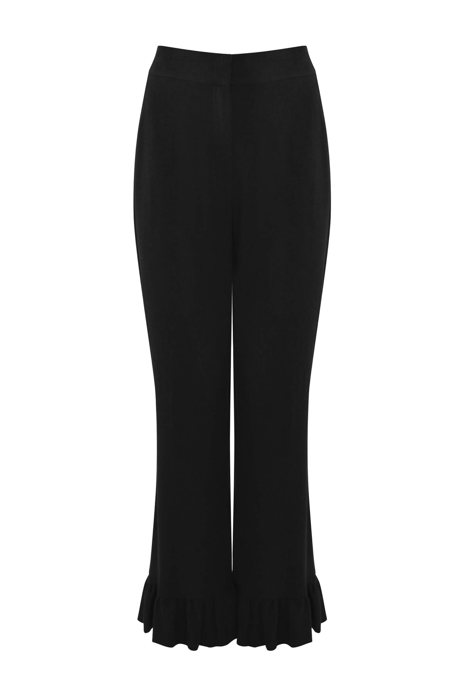 Брюки с воланами Цвет Черный