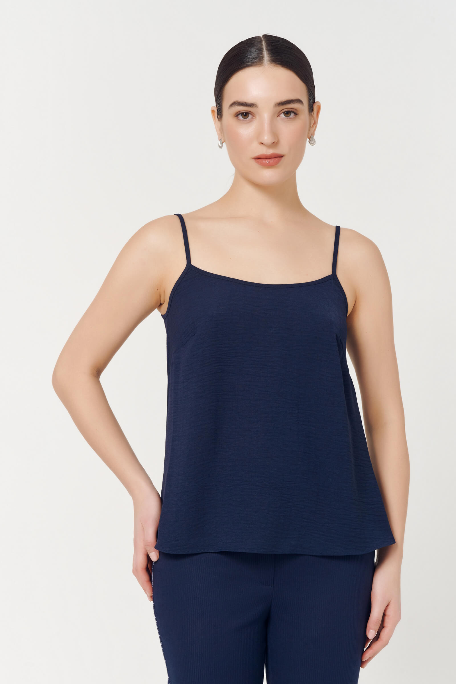 Топ из муслина Цвет Синий