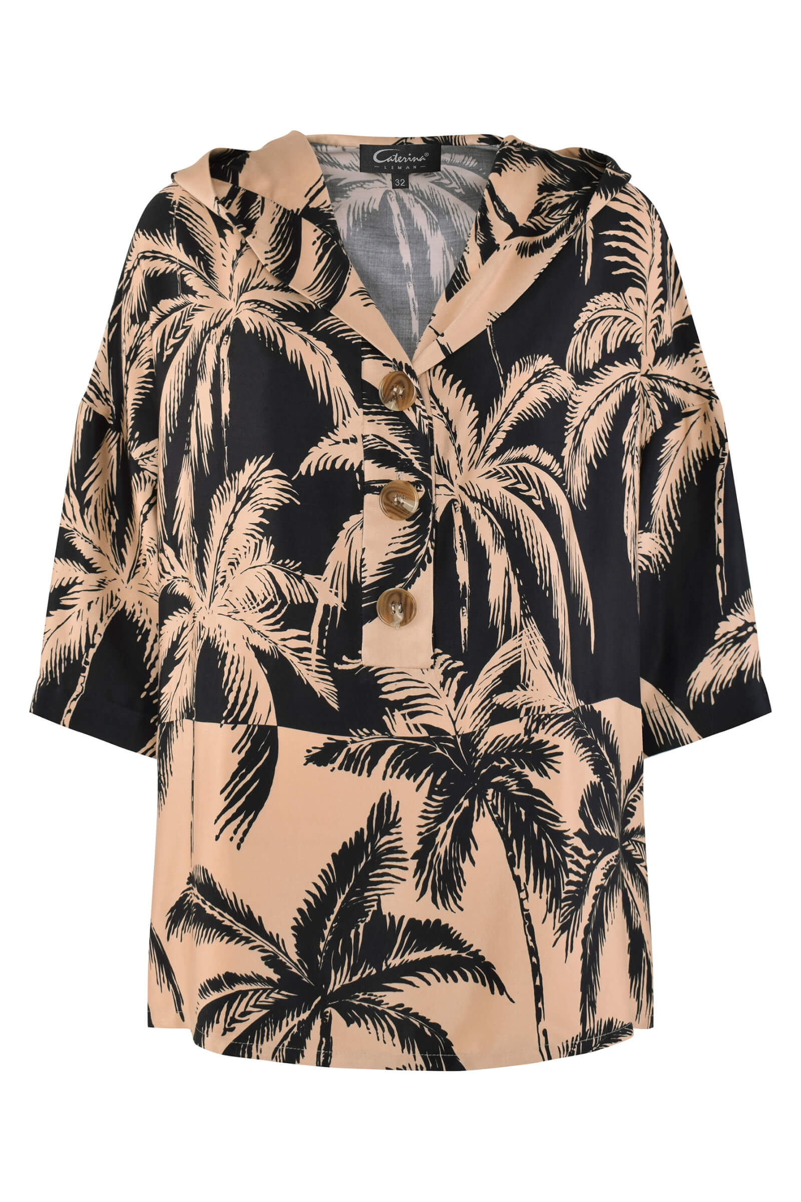 Блузка с капюшоном Цвет Мультиколор