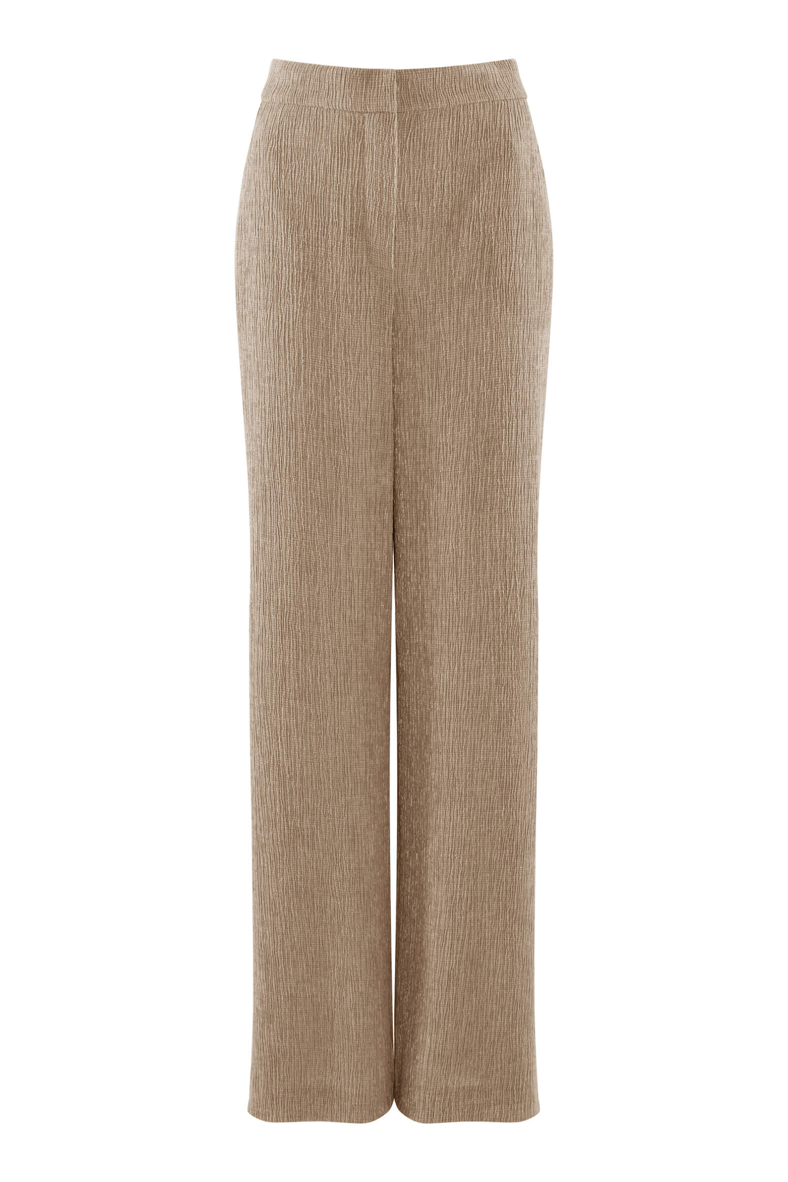 Брюки из фактурного материала Цвет Бежевый