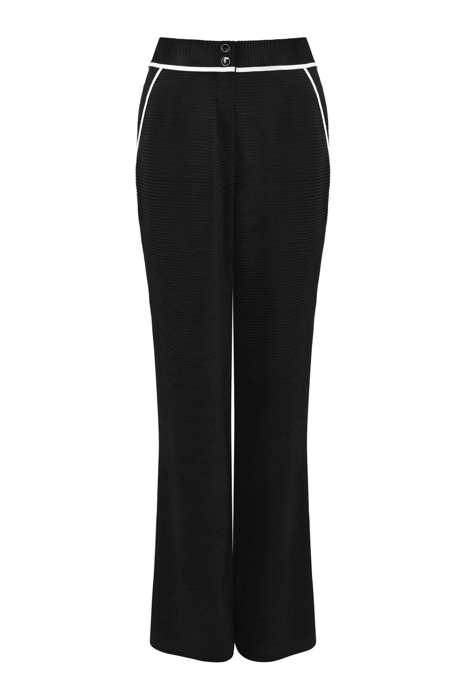 Брюки с контрастной окантовкой Цвет Черный