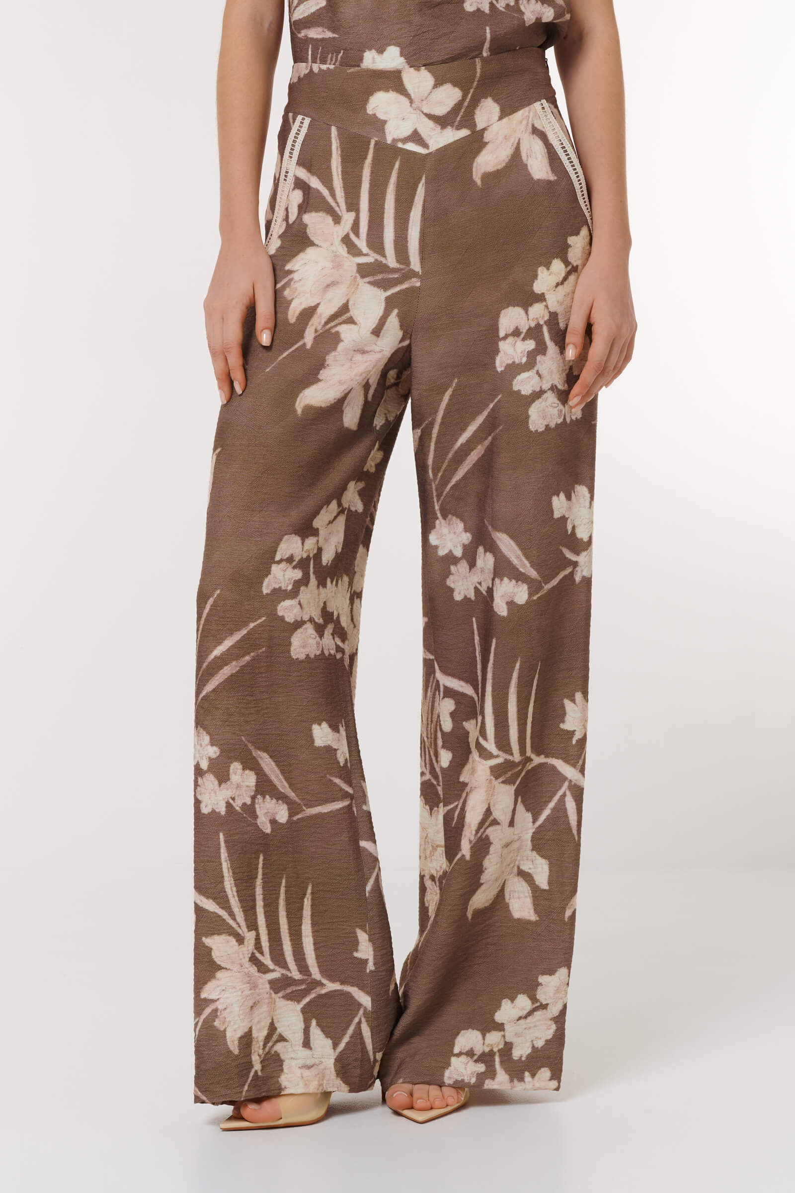 Брюки с цветочным принтом Цвет Мультиколор