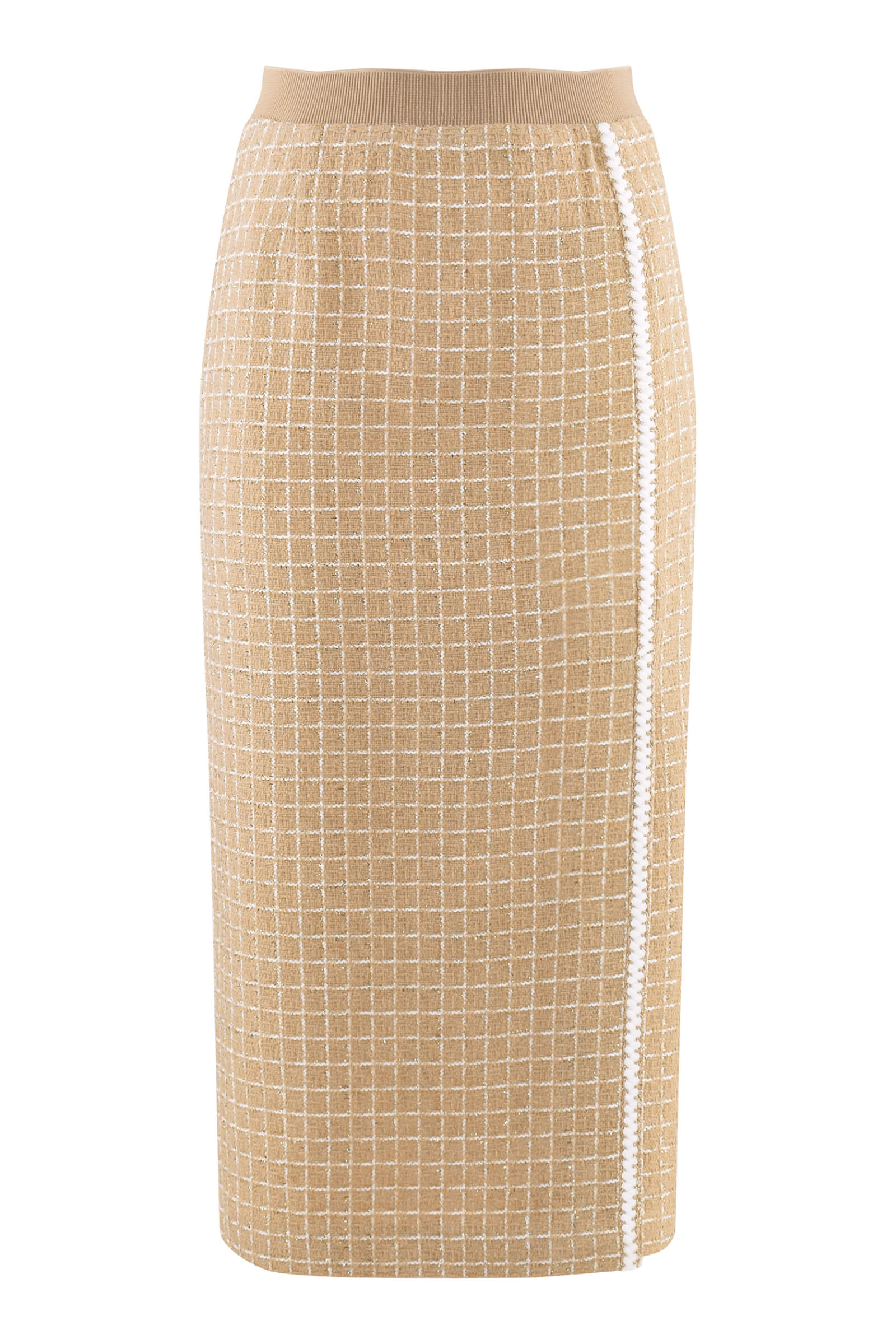 Юбка трикотажная Цвет Бежевый