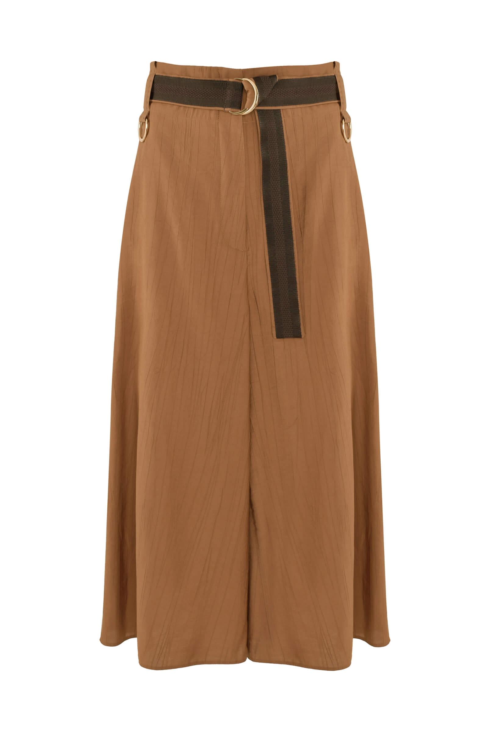 Широкие брюки-кюлоты Цвет Коричневый