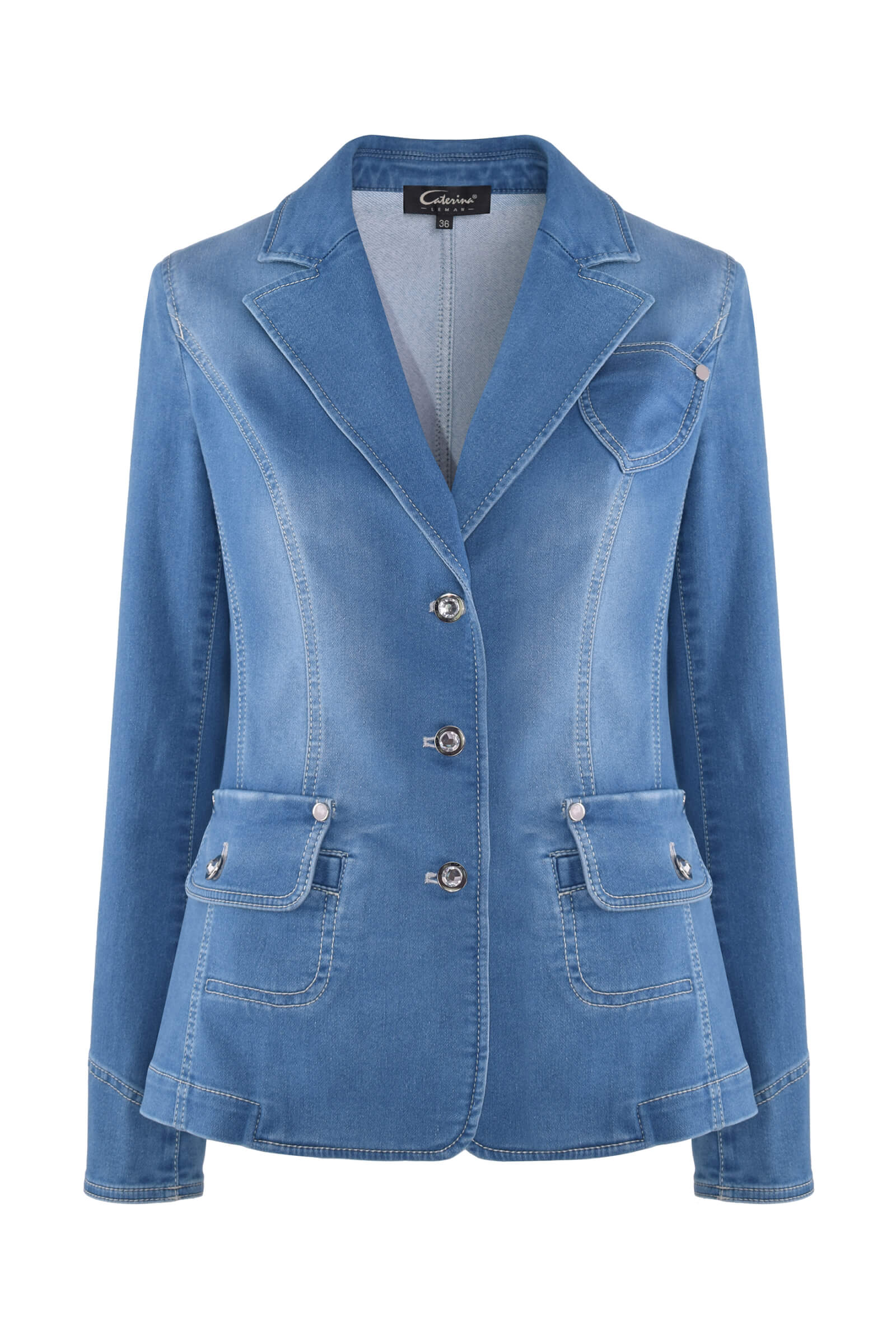 Жакет из денима Цвет Синий