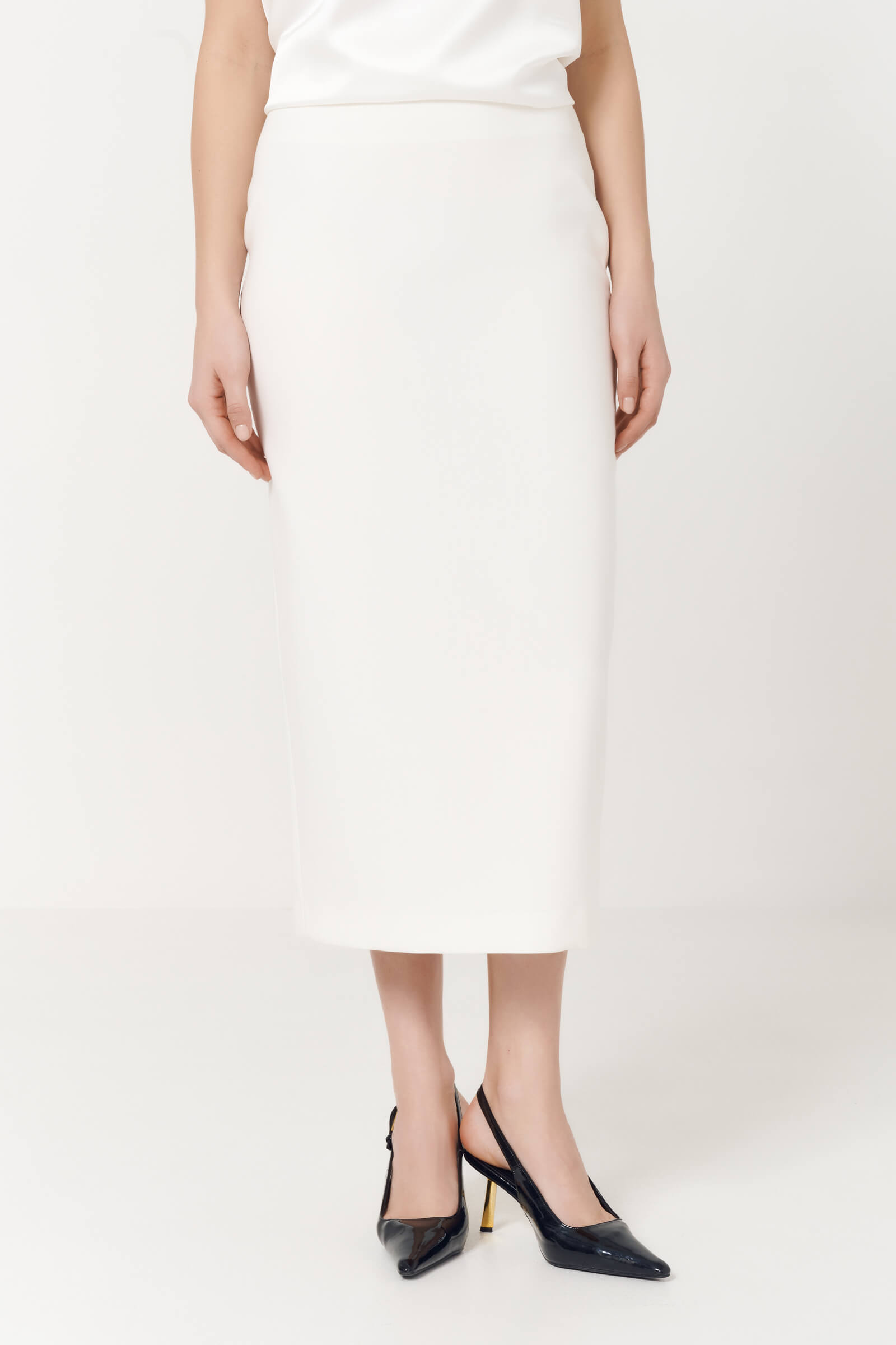 Юбка-карандаш Цвет Белый