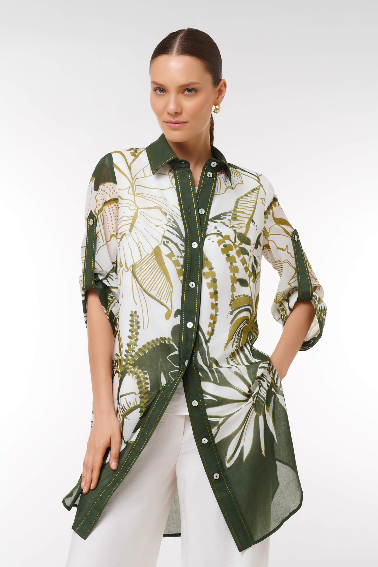 Блузка женская/ BL9475-219 Ботаника_7 Цвет Мультиколор