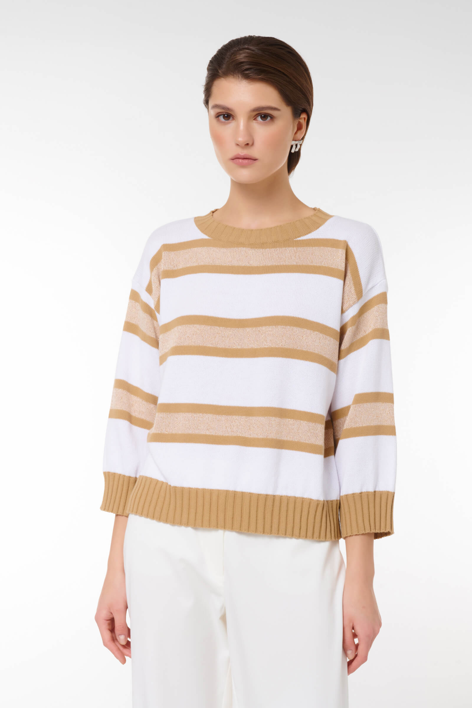 Джемпер с люрексом Цвет Мультиколор