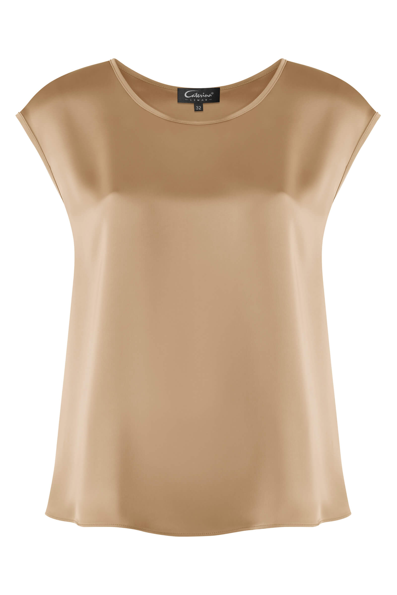 Топ из поливискозы Цвет Бежевый