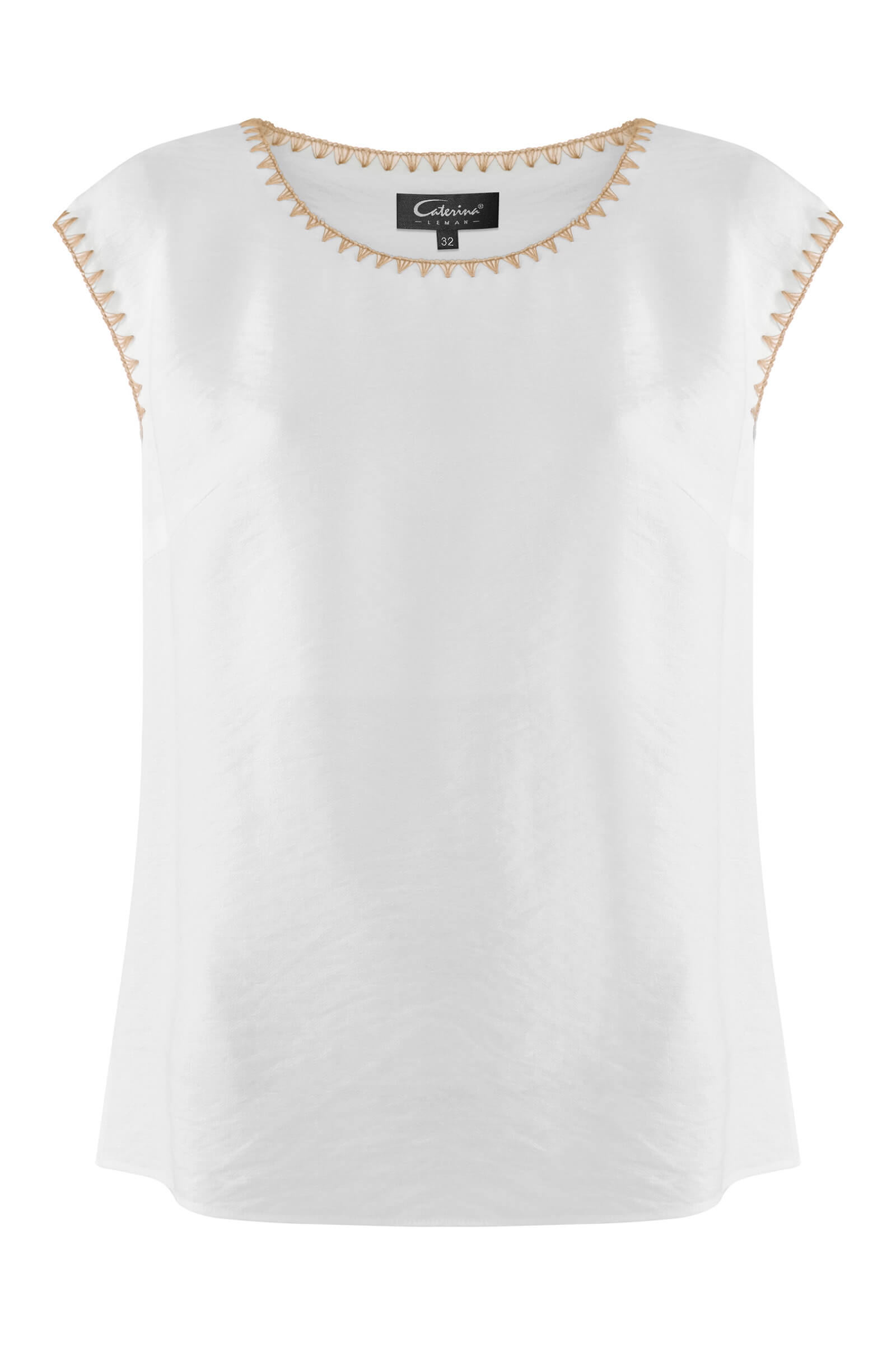 Топ с коротким рукавом Цвет Белый