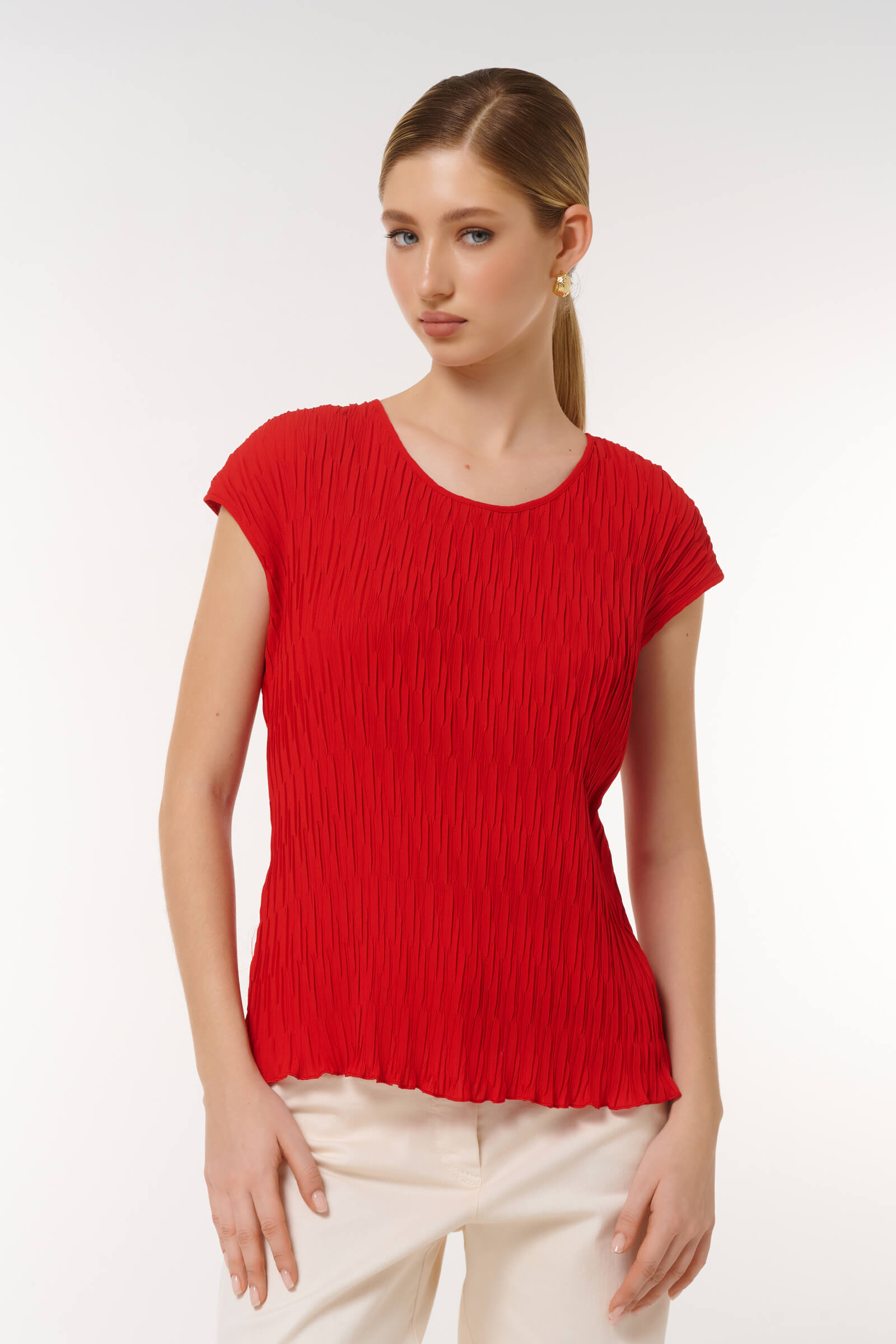 Топ свободного кроя Цвет Красный
