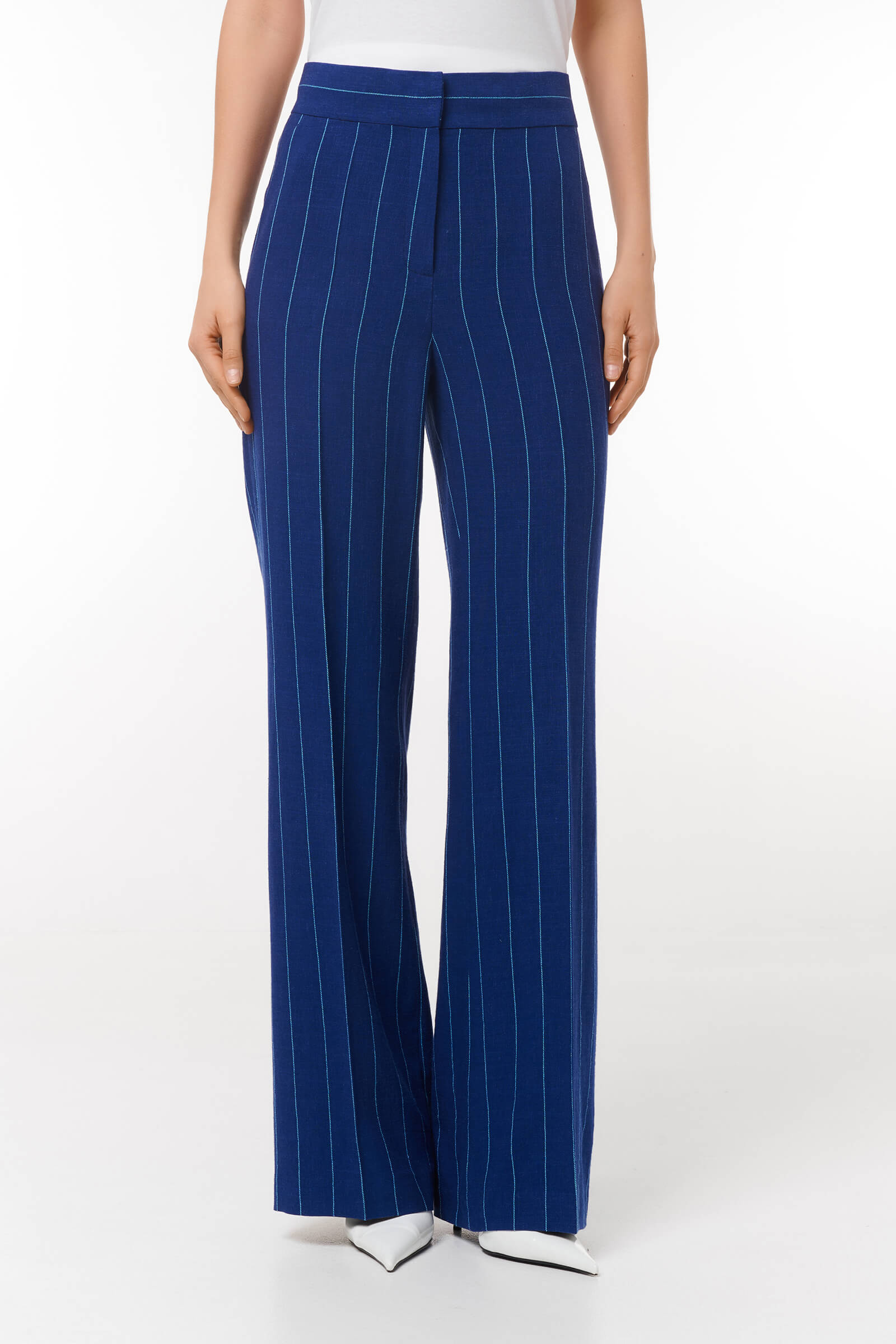 Прямые брюки Цвет Синий