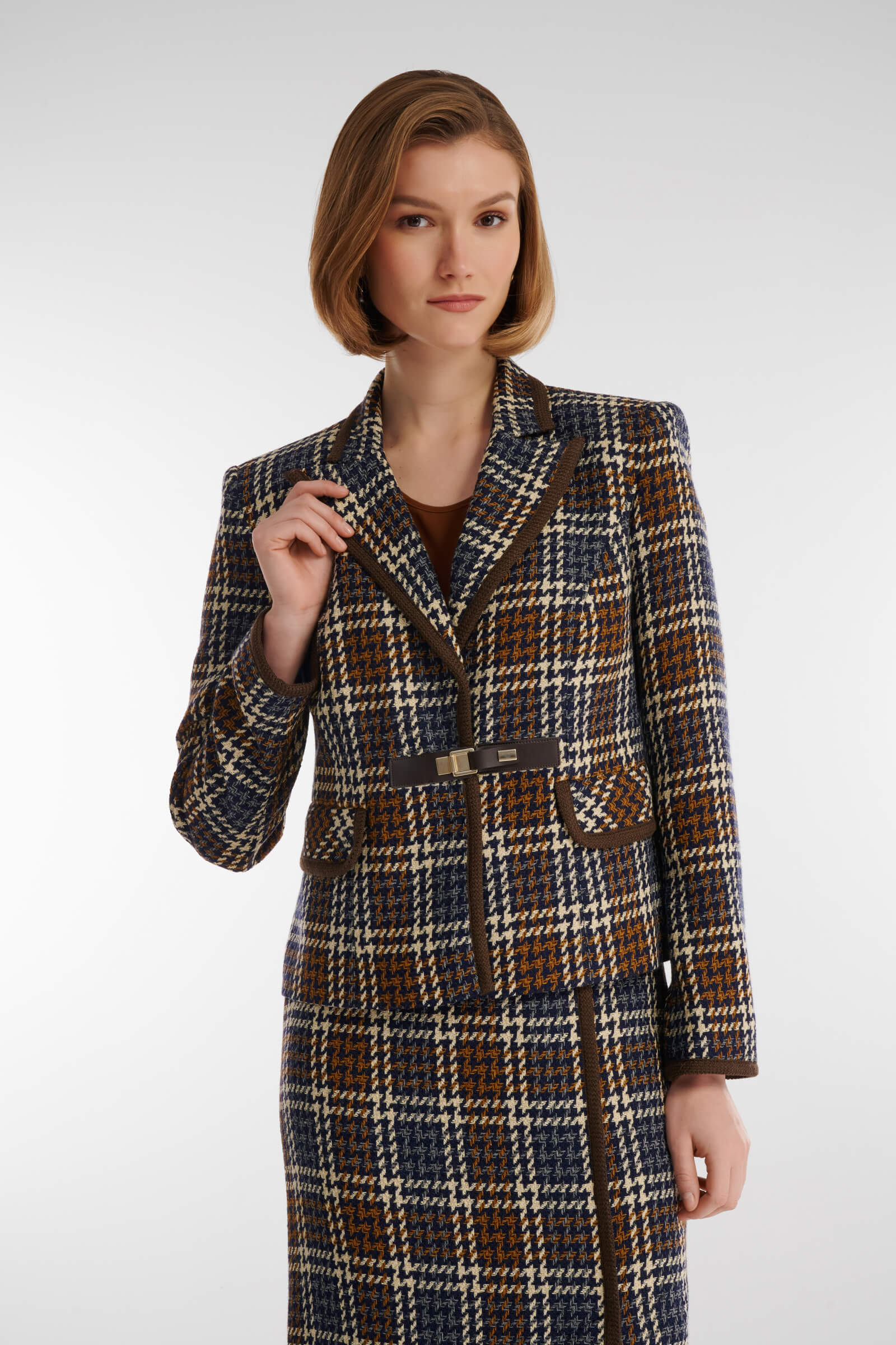 Фактурный жакет из смесовой вискозы Цвет Мультиколор