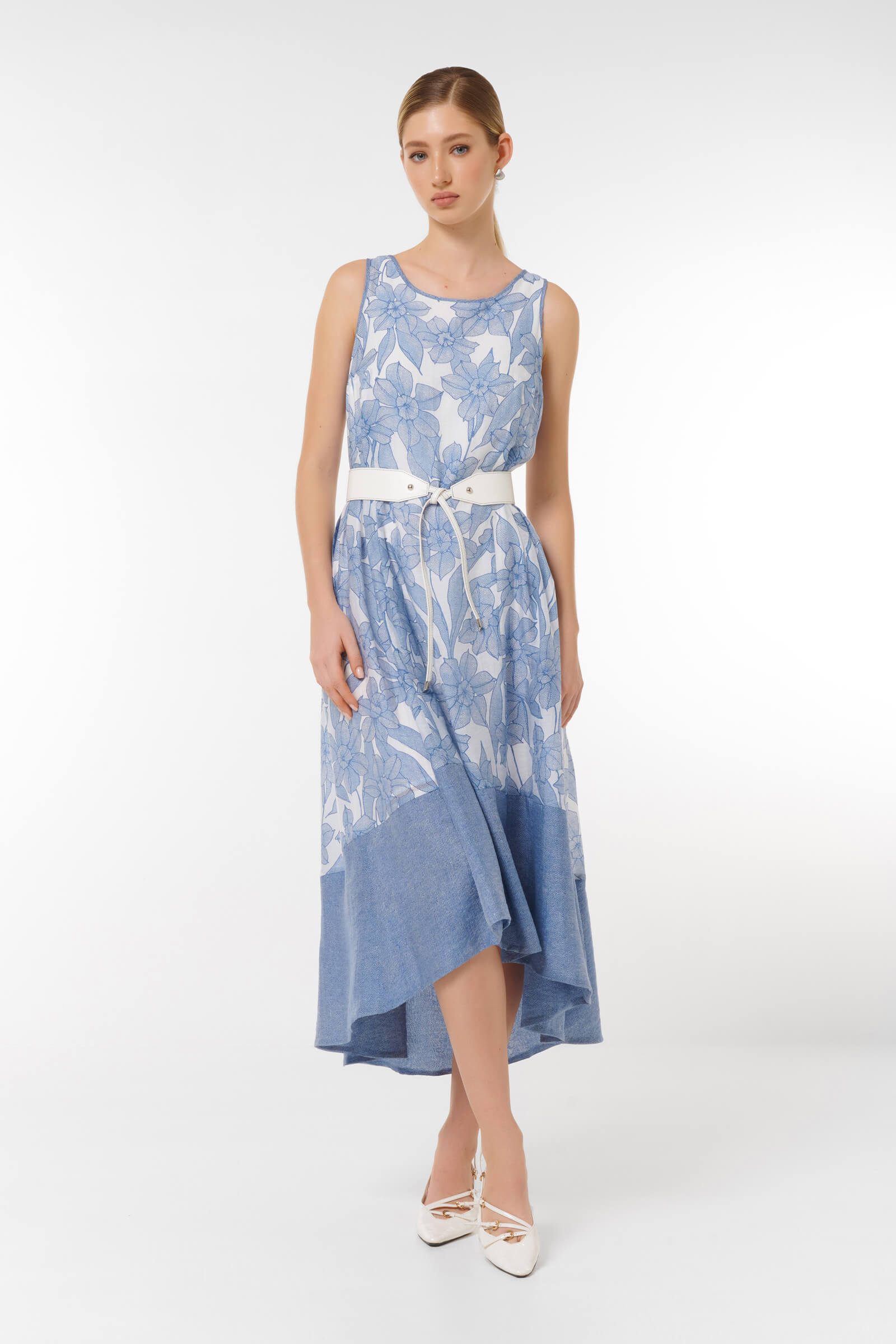 Платье с цветочным принтом Цвет Мультиколор