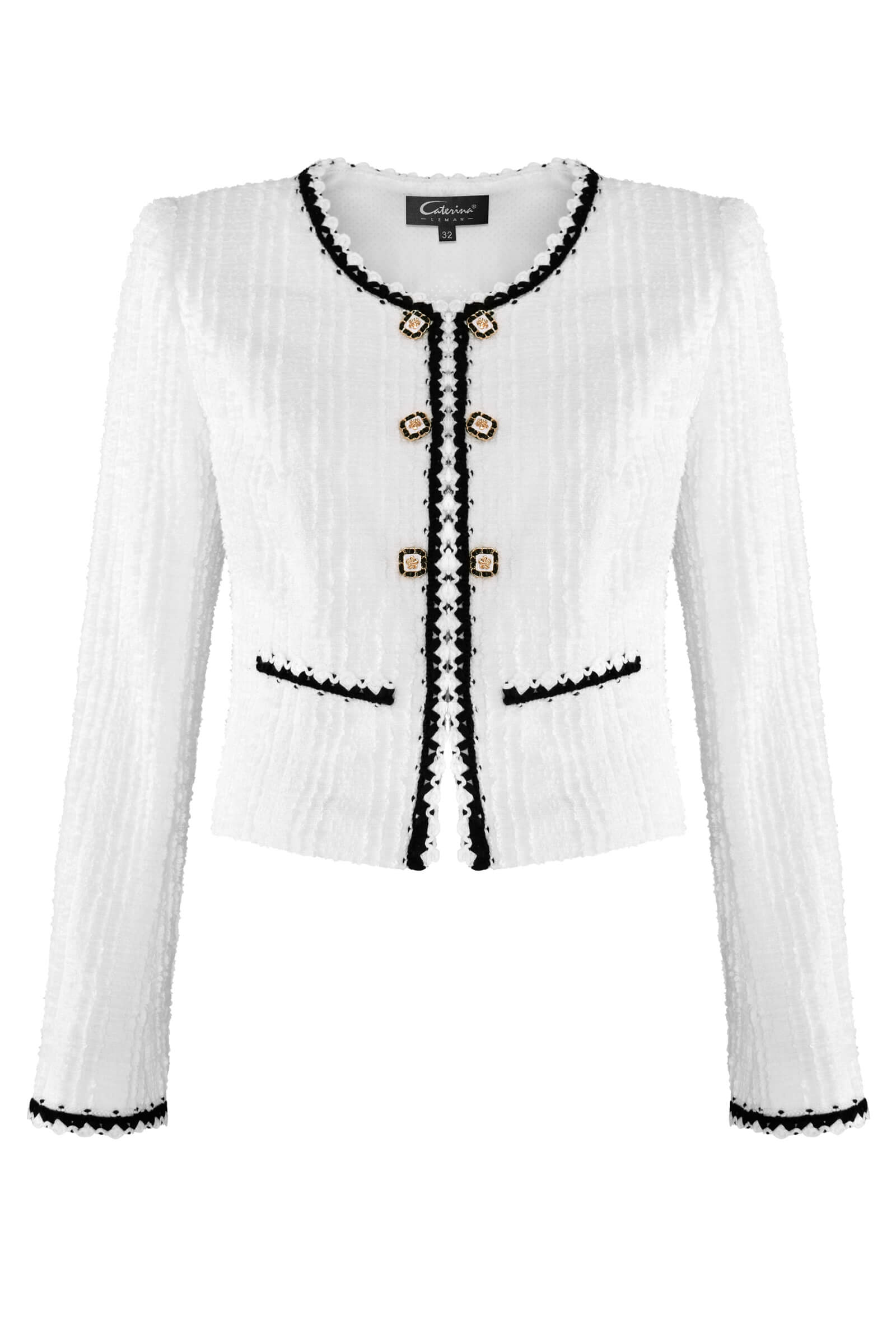 Жакет из твида Цвет Белый