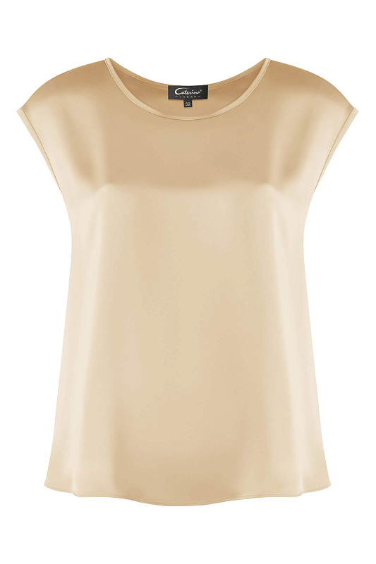 Топ из поливискозы Цвет Бежевый