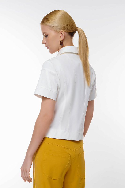 Жакет приталенного кроя Цвет Белый Изображение 2