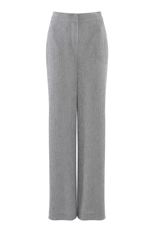 Брюки из фактурного материала Цвет Серый