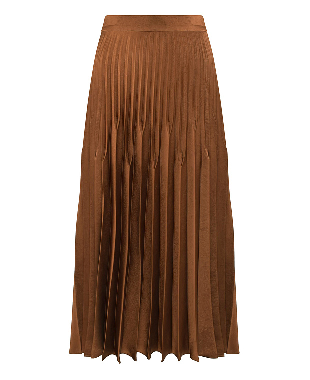 Юбка плиссированная Цвет Коричневый