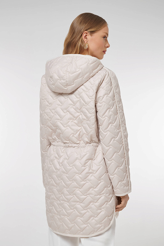 Куртка на кулиске с капюшоном Цвет Бежевый Изображение 2