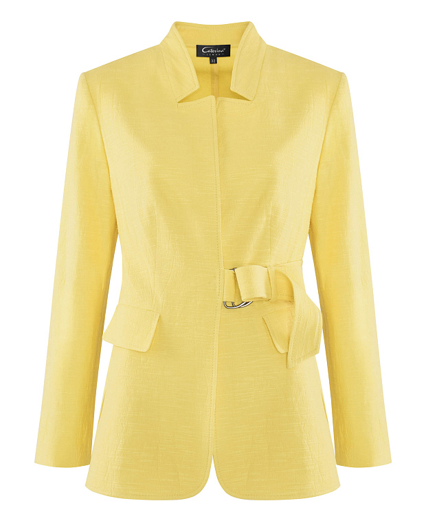 Жакет с поясом Цвет Желтый