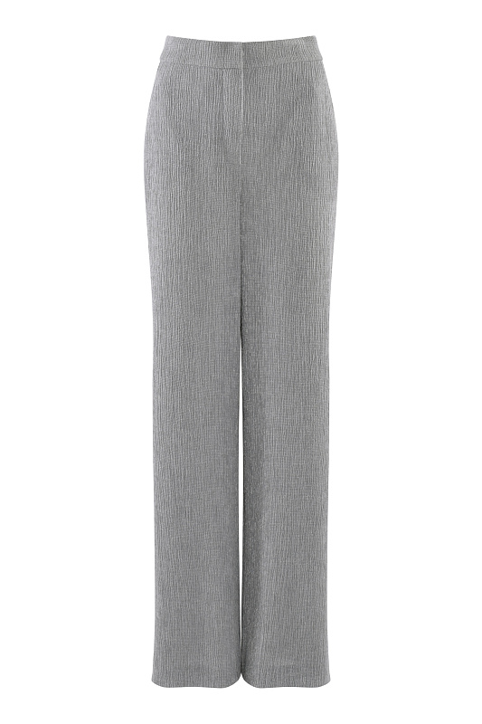 Брюки из фактурного материала Цвет Серый