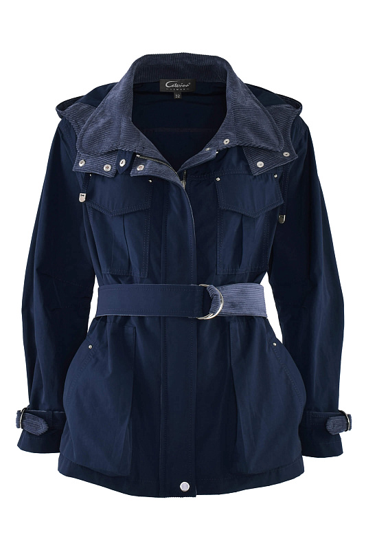 Куртка с вельветовыми вставками Цвет Синий