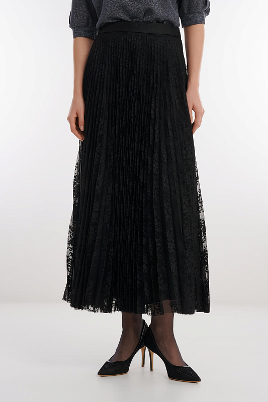 Плиссированная юбка Цвет Черный