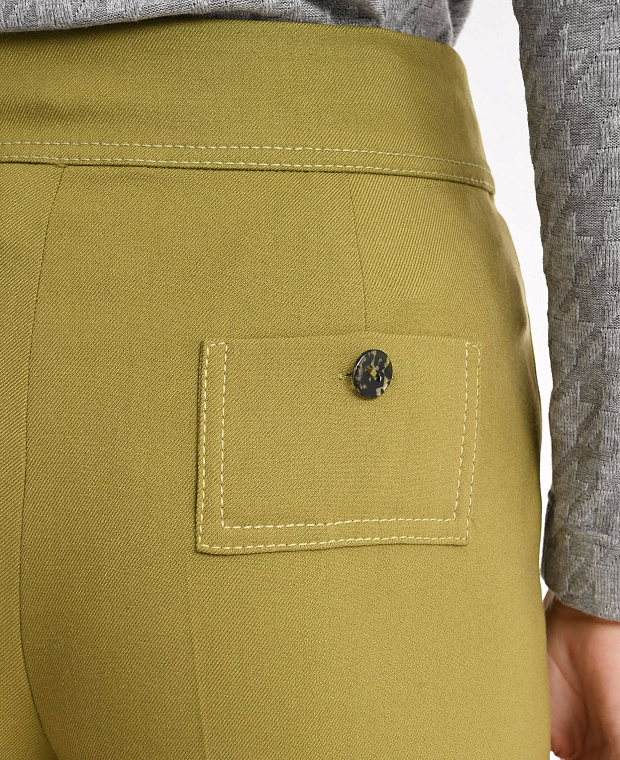 Широкие брюки с карманами Цвет Оливковый Изображение 2