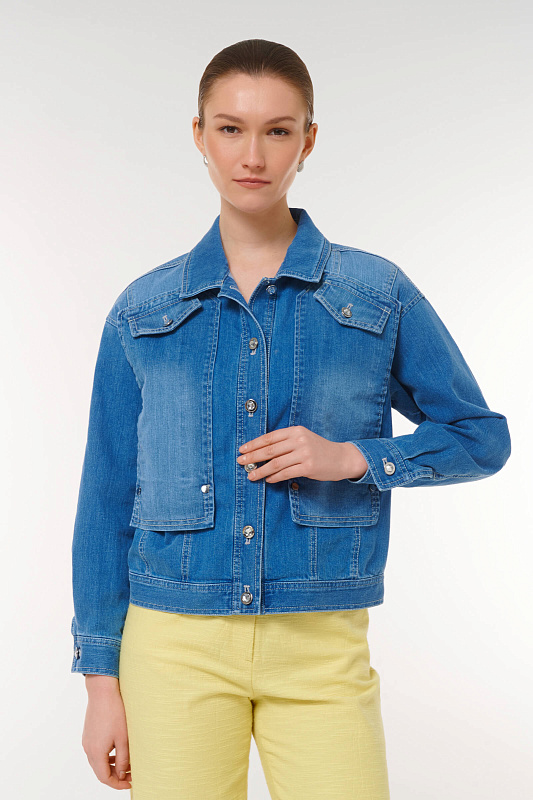Жакет из денима Цвет Голубой