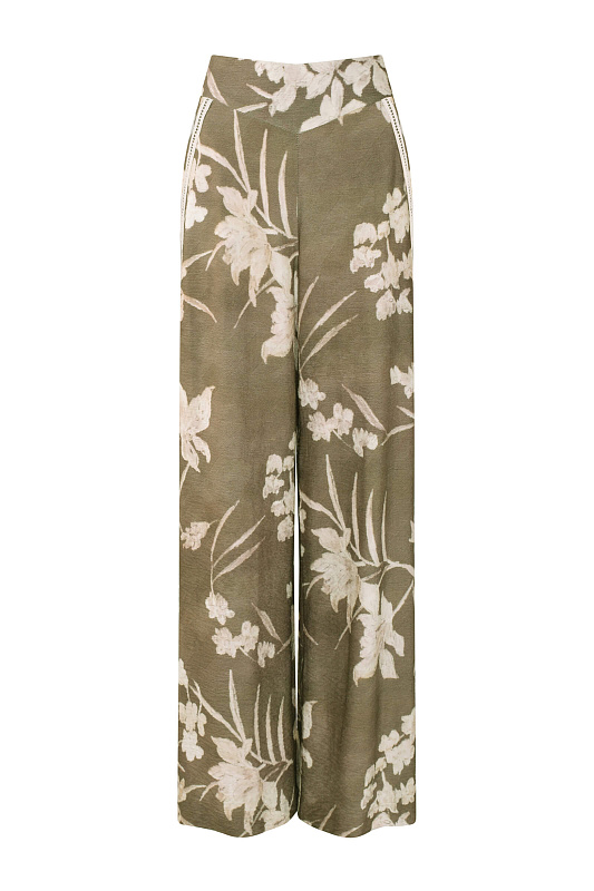 Брюки с цветочным принтом Цвет Мультиколор