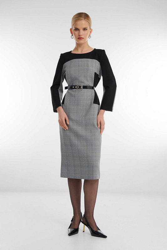 Платье-футляр Цвет Мультиколор