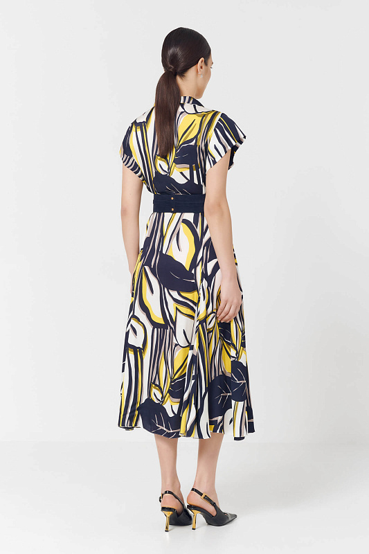 Платье с абстрактным принтом Цвет Мультиколор Изображение 2