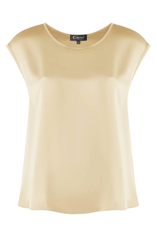 Топ из поливискозы Цвет Бежевый