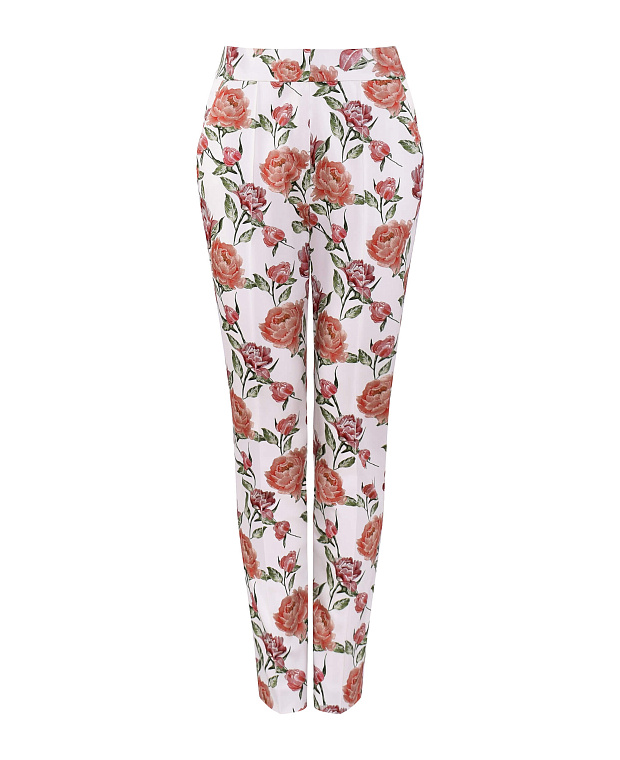 Зауженные брюки со стрелками Цвет Мультиколор