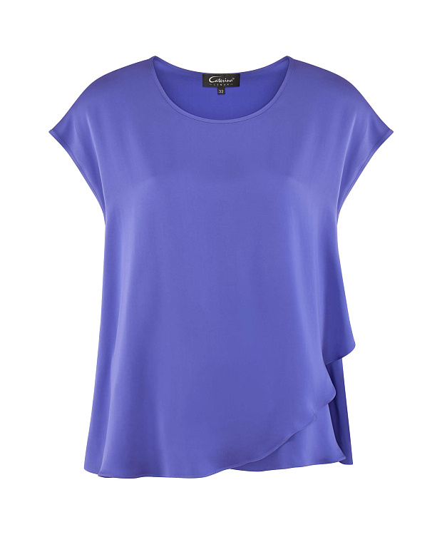 Блузка свободного кроя из вискозы Цвет Фиолетовый