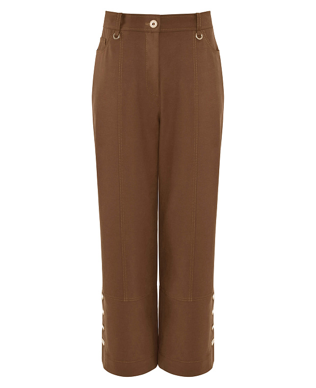 Брюки-капри Цвет Коричневый