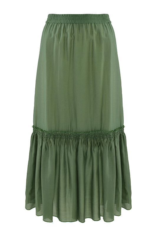 Юбка с воланами Цвет Зеленый