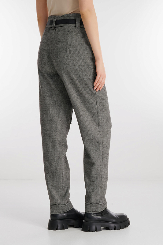 Брюки карго из поливискозы Цвет Серый Изображение 2