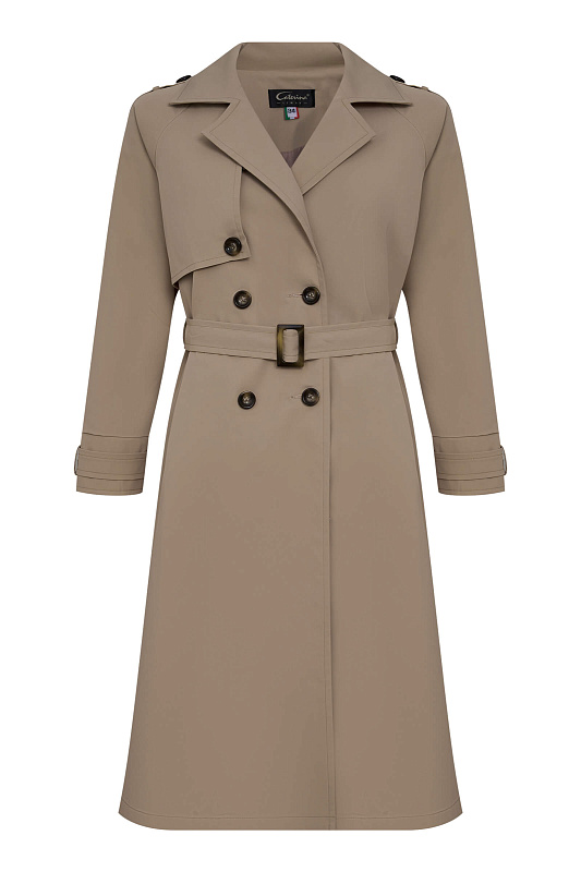 Классический тренч с поясом Цвет Коричневый