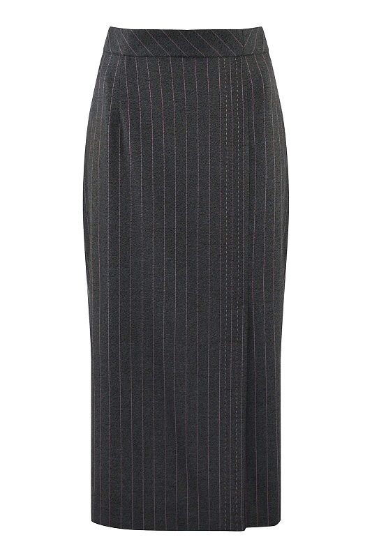 Юбка-карандаш в полоску Цвет Серый